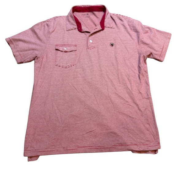 Southern Proper‎ Red Striped Polo - Picture 1 of 3